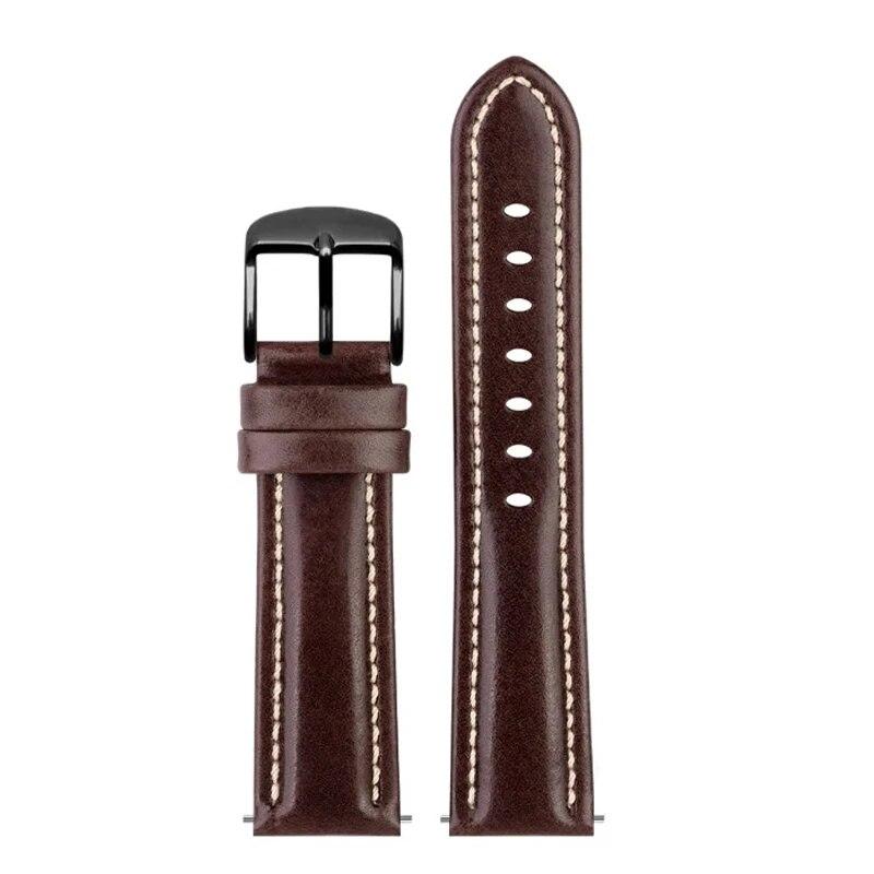 Genuine Cow Leather Strap for Omega X Swatch Moonswatch Stainless Steel Buckle 20mm Moon Watch Retro Men Replace Bracelet Band