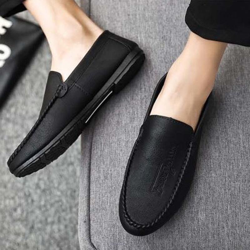 Large Size Casual Shoes Leather Shoes Men Outdoor Non-slip Driving Shoes