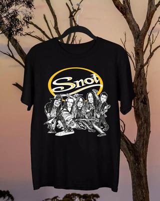 Тренд Snot Band Тяжелый Хлопок Черный Мужчины Женщины Полный Размер Футболка PP1447 Унисекс Футболка