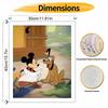 Disney Mickey Mouse and Pluto oil painting kit digital painting art handmade diy home room decorations