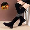 Women's Rhinestone Tassel Suede Over-the-Knee Boots - Autumn 2025 Slim Fit Chunky Heel High Shaft Boots
