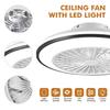 110V-220V 20 Inch Household Six Speed Adjustable Ceiling Fan Light Electric Ceiling Fan Light Silent Bedroom Fan Lamp
