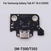 Шлейф зарядки для Samsung Galaxy Tab A7 10.4 (2020) SM-T500 T505 USB-порт для зарядки Разъем Док-коннектор Плата зарядки Шлейф