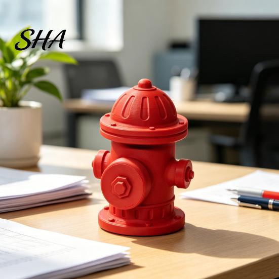3D Printed Hydrant Toy Fidget Clicker, Mini Fake Finger Stress Decompreession Clicker Relief Push Toy, Gift for Kids Teens Adults