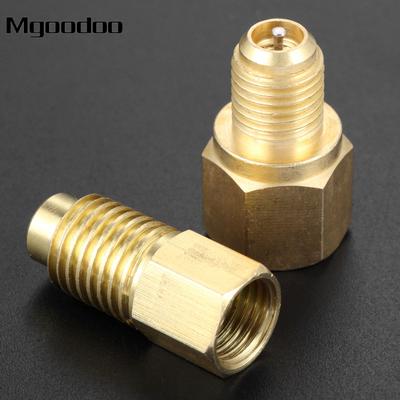 2 шт. Адаптеры Mgoodoo R12 R22 на R134a С клапанным сердечником Для баллона Вакуумного насоса Кран для баллона Инжектор масла Зарядка 1/4" SAE 1/2" ACME