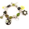 [C5447] - Green 'Japanese Garden' Designer Bracelet