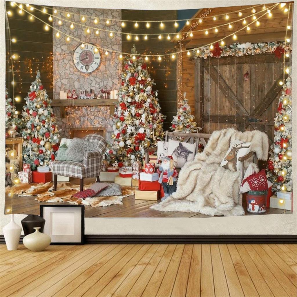 Snow Wall Hanging Tapestry Christmas Wall Hanging Tree Wall Hanging Gorgeous Christmas Tree Fireplace Gifts