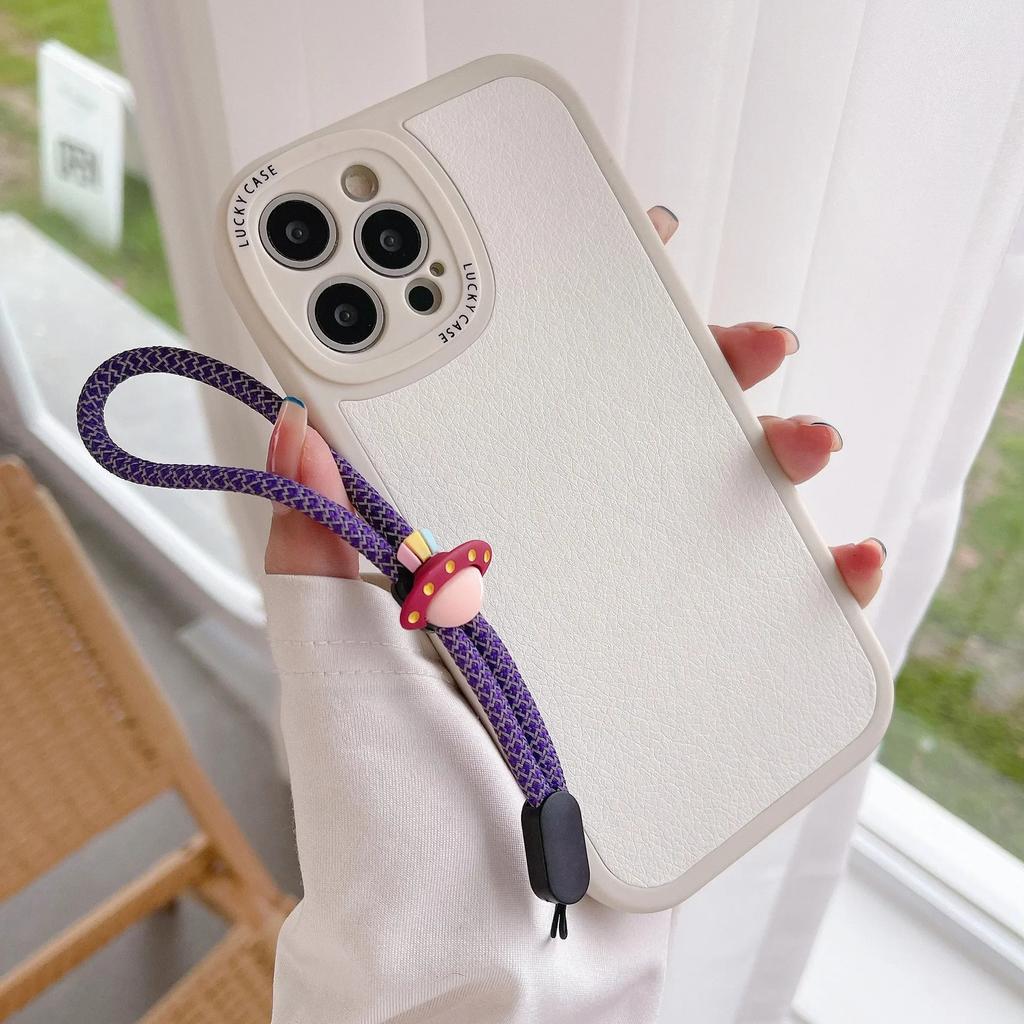 Ремешок на запястье, ручной ремешок для мобильного телефона, ремешок для iPhone 14 13, универсальный браслет с милым мультяшным рисунком