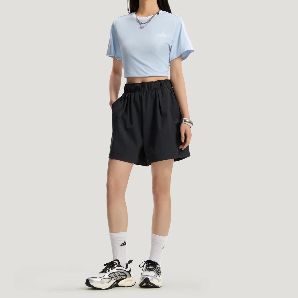adidas Повседневные шорты женские черные умеренные KS5321