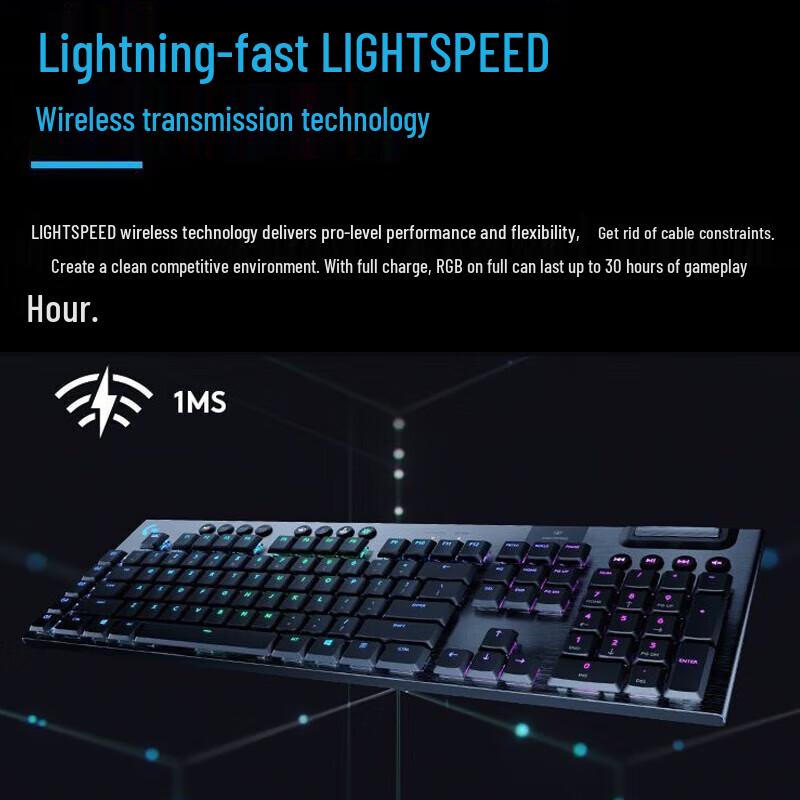 Logitech G913 LIGHTSPEED Wireless RGB Mechanical Gaming Keyboard