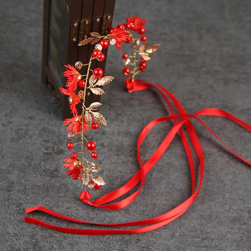 Super Fairy Headband Bridal Crown Sweet Wedding Dress Headdress Band Mori Girl Korean Style Flower Garland Hair