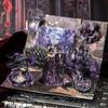 25sheets Gothic Prom Series Dark Style Scenery Stickers Handbook Material Decorative Stickers DIY Scrapbook Journal
