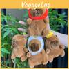 Colorful Capybara Plush Toy Keychain Adorable And Fun Animal Keyring Great For Collecting