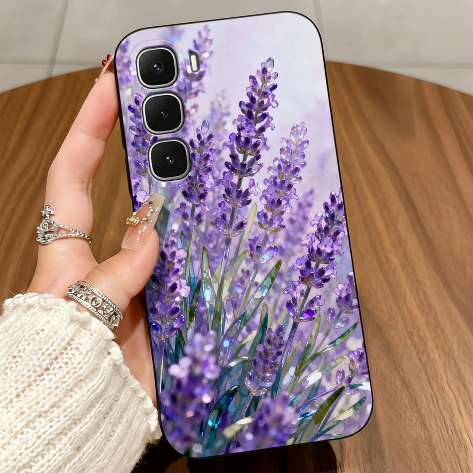 Для infinix Hot 60 50 Pro Plus 60i 50i 40i 30i 20i 20S Hot 20 30 Play 4G 5G Чехол для телефона Лилия Цветочный Матовый Ударопрочный Мягкий Funda