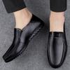 Модные новые мужские туфли Slip on Business из натуральной кожи, мужские туфли высокого качества, стильные мужские мокасины, удобная мужская обувь для ходьбы