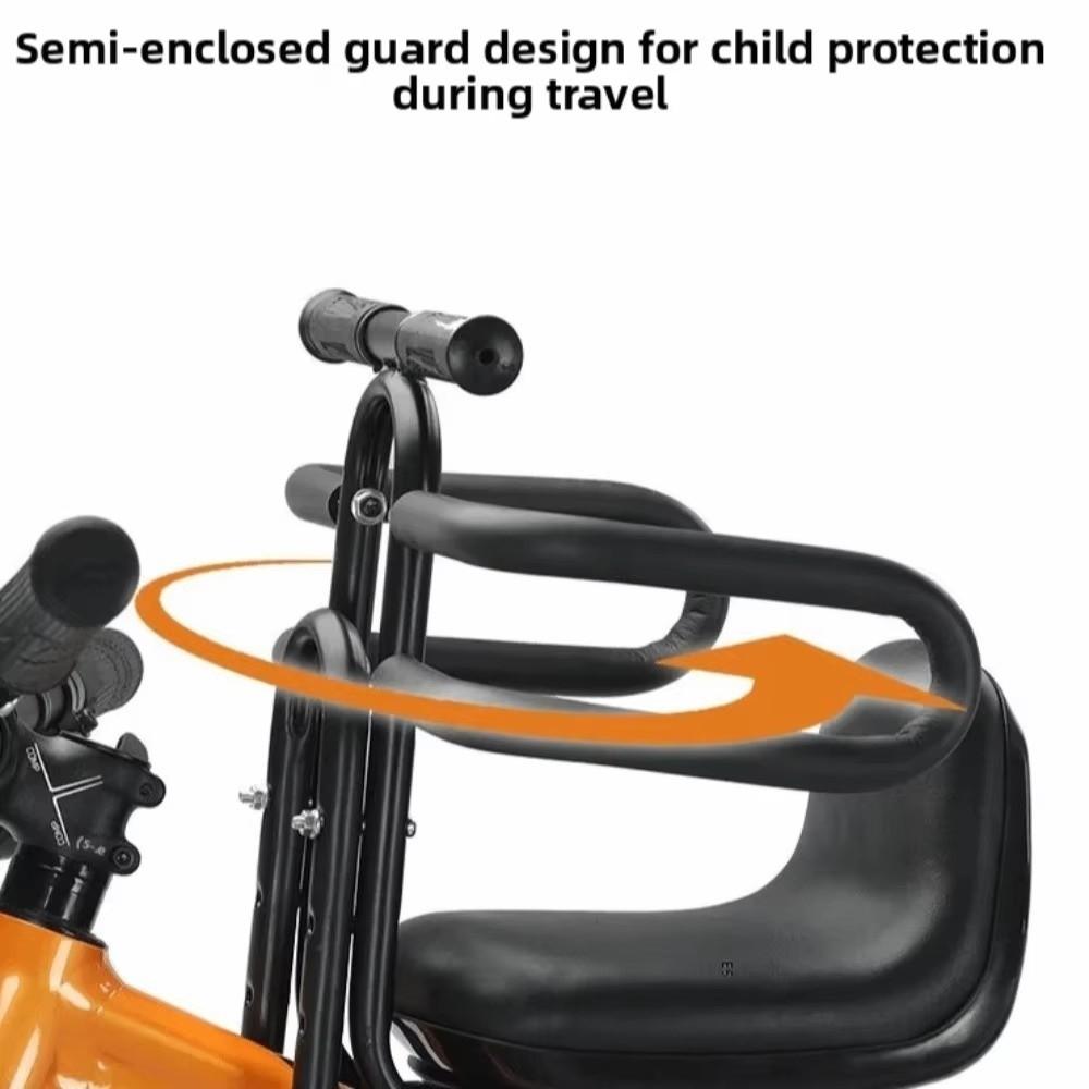 Front Mounted Bike Child Seat Foldable Footrest Mountain Bike Child Seat MTB Riding