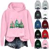 Women's Sweatshirt Sports Christmas Print Pullover Sweatshirt Hoodie Long Sleeve Top Casual Sweatshirt