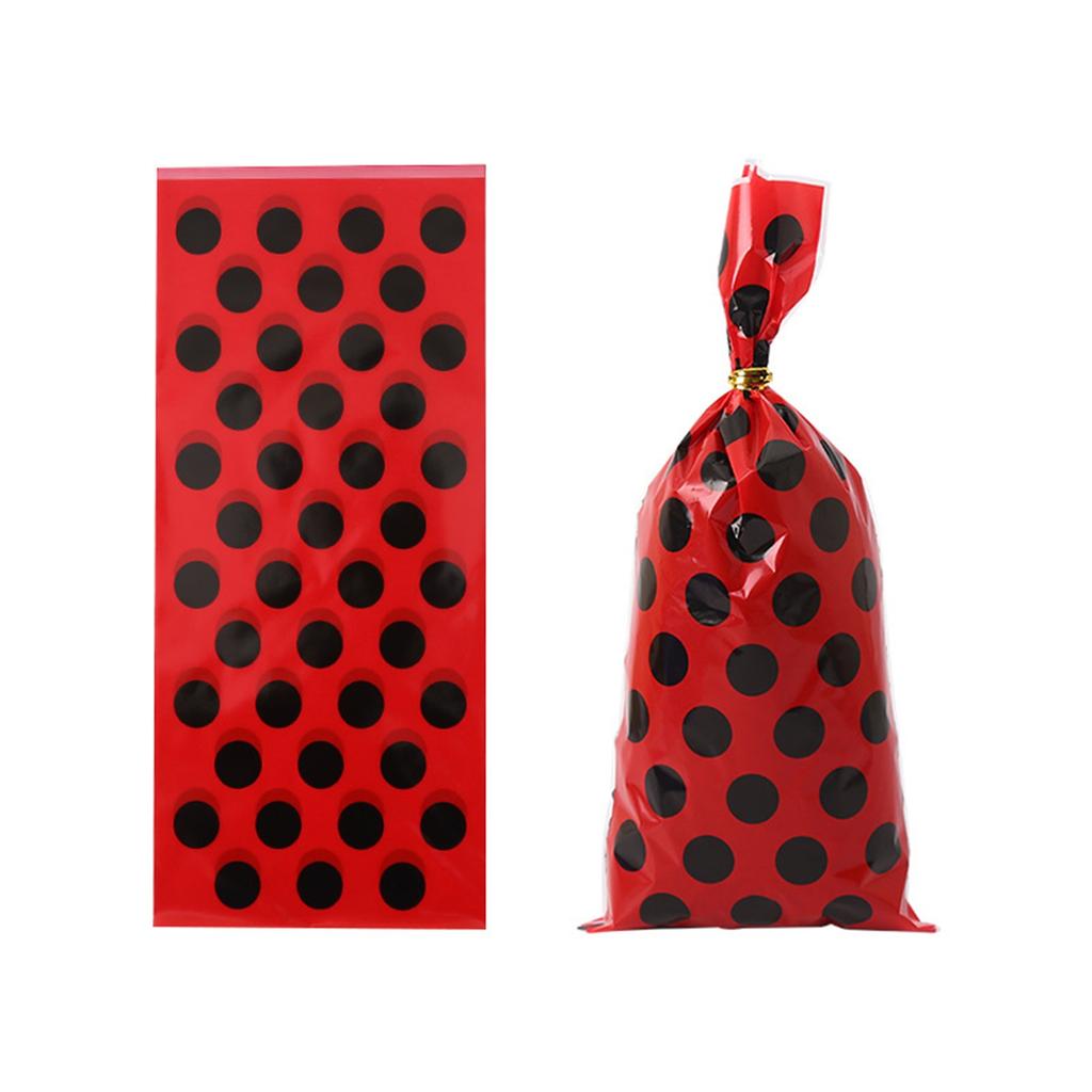 Polka Dot Print OPP Flat Pocket Small Food Gift Bundle Bag Snack Bag Plastic Bag Candy