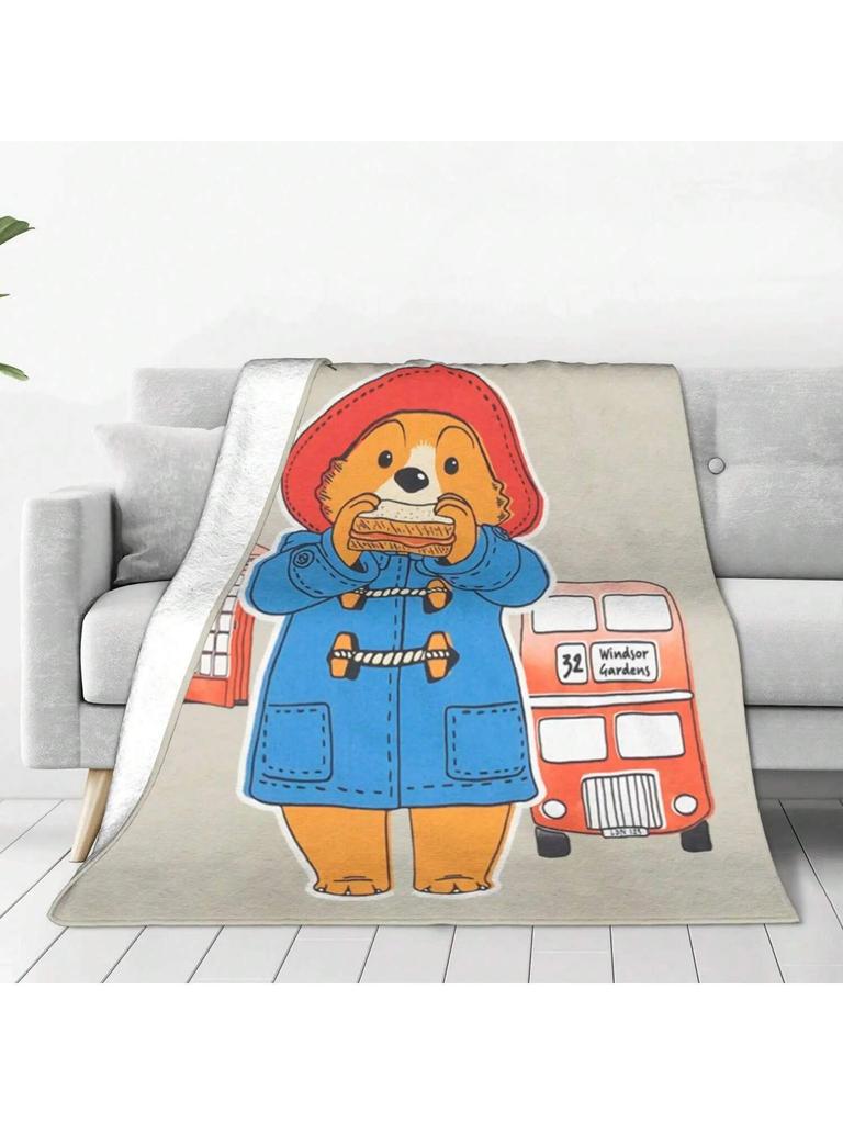 Мягкие теплые одеяла Студенческий пикник Постельное белье с Мишкой Паддингтоном Пледы Покрывало для дивана кресла Уличный Покрывало для дивана-кровати