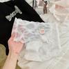 Women's Ultra-thin Lace Seamless Sexy Panties Underwear Women's Extended Crotch Breathable Mid-waist Sexy Ladies Briefs Lingerie