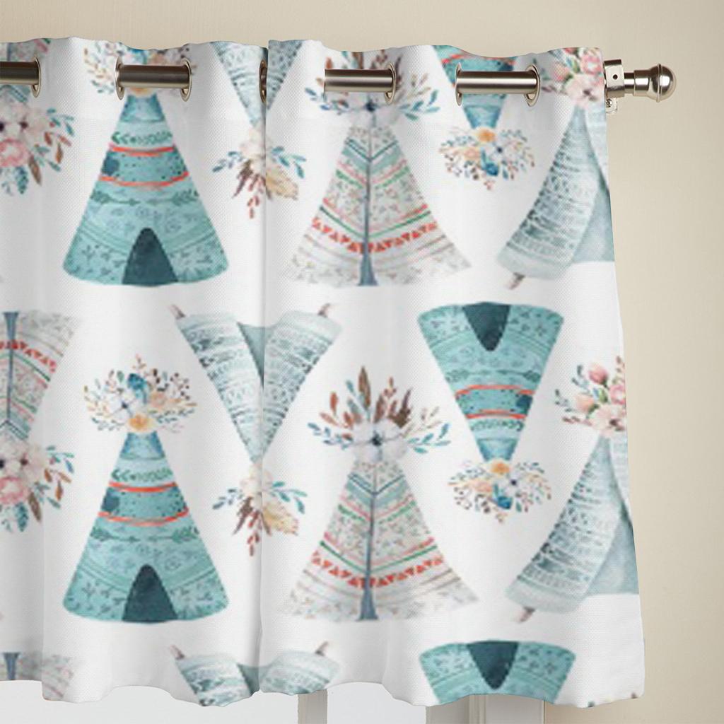 Современные шторы на окна в стиле бохо с акварельными цветами и листьями, роскошные модные шторы для гостиной, спальни, кухни, шторы