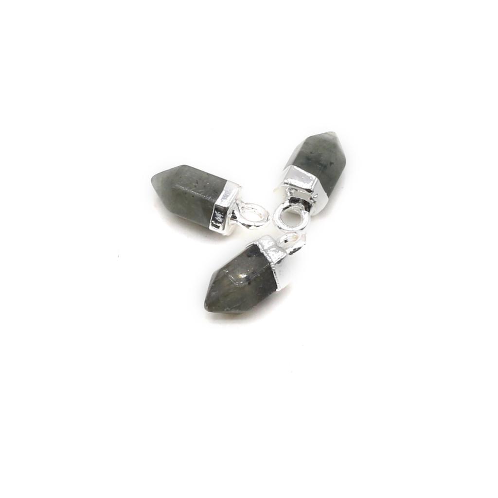 1 шт., маленькая подвеска из натурального камня с шестиугольным конусом, женские и мужские подвески для ювелирных изделий своими руками, аксессуары, подарки на День матери, Пасху, 5x13 мм