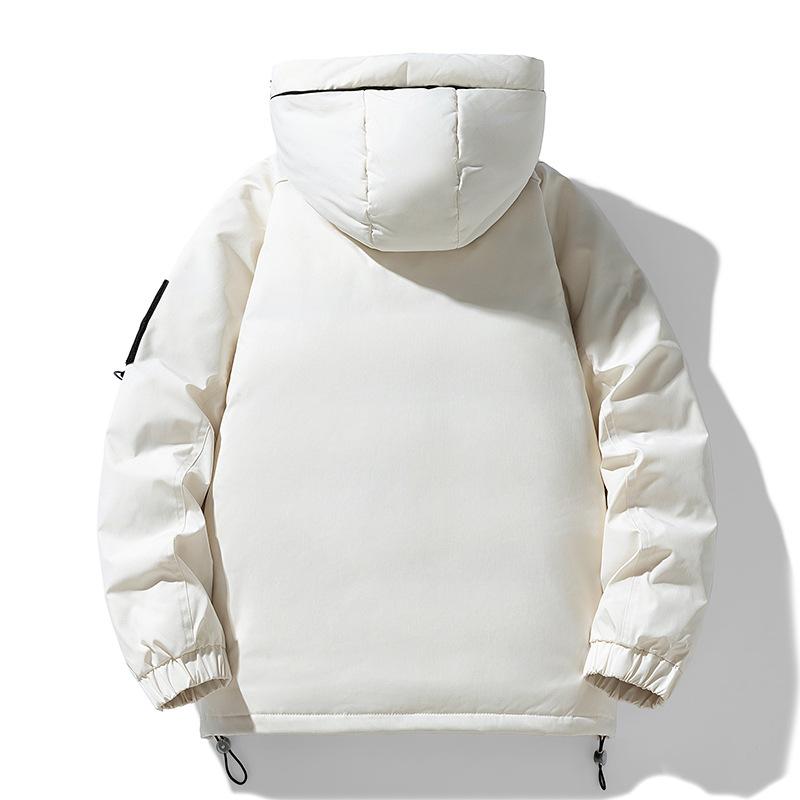 Уличная мода Свободная куртка-инструмент Зимняя Новая Парная Пуховик Корейский Инструмент Мужской
