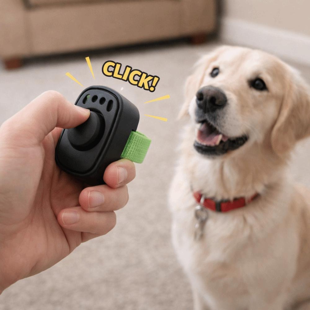 Professional Pet Clicker Trainer Lightweight Obedience Rattle Trainer for Dogs Cats