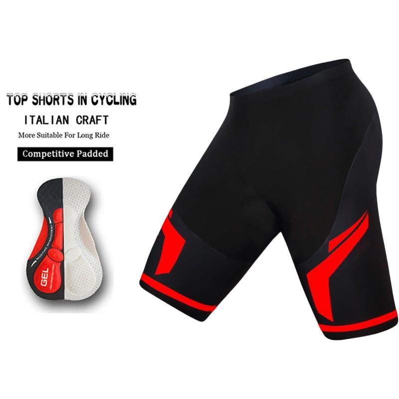 Men Women Cycling Shorts With Gel Pad High Elastic Breathable Bike Riding Apparel