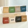 2025 Mini Desk Calendar Standing Flip Desktop Calendar Daily Scheduler for Planning Organizing Home School Office Table Decoration