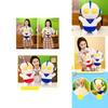 Blue And Red Ultraman Plush Toy Pillow For Office Comfort And Kids' Playtime