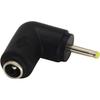 zdyCGTime DC2.5x0.7mm Male 90 Degree Angle to DC5.5x2.1mm Female Adapter5 Volt DC Barrel Power Jack Charging Cable Connector for Tablet, Electronic