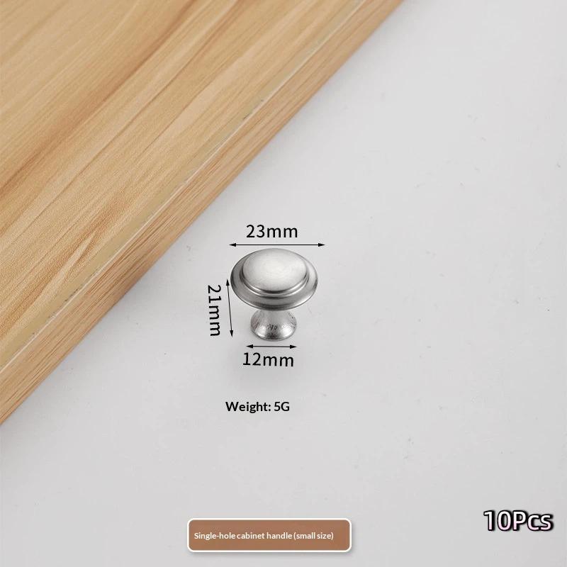 Нержавеющая сталь Ручки для шкафа Одиночное отверстие Ручка Комод Ручки-тяжки 23 мм - 30 мм С винтом Ручки для ящика Фурнитура Аксессуар