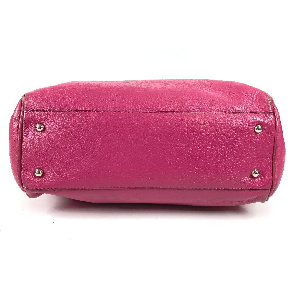 LOEWE Logo Heritage Tote Bag shoulder bag Shoulder Bag Leather pink