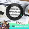 360°Flexible Gooseneck Magnifying Glass with Light 5X Lighted Desk Lamp Night Clip  Jewelry Making