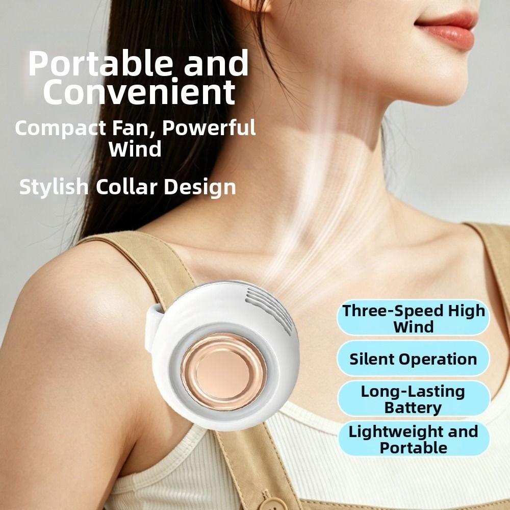 Mute Personal Cooling Clip Fan Bladeless Hanging Waist Fan Handheld Air Cooler Indoor Outdoor Use