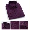 Мужские полосатые рубашки из 100% хлопка Business Casual с длинным рукавом, высокое качество