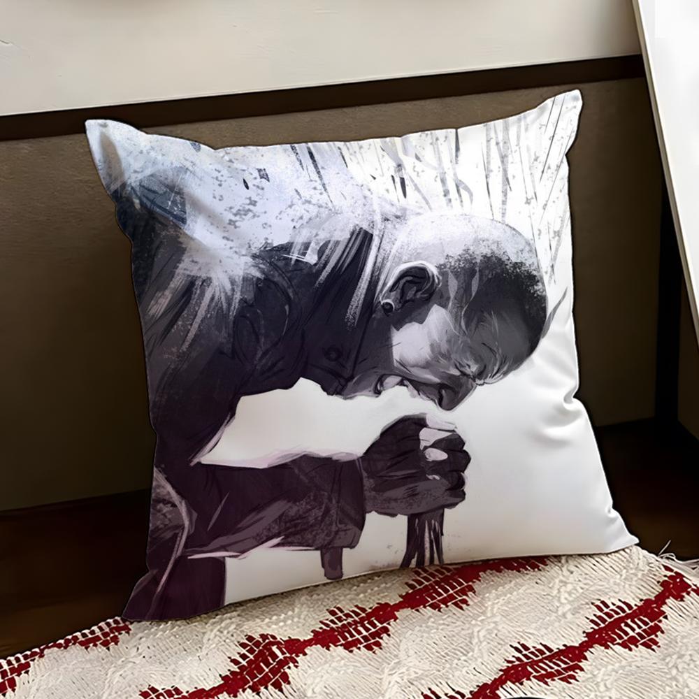 CChester BBennington Cushion Cover Reversible Soft Durable Pillow Cover Home Car MultiScene Use for Daily Comfort