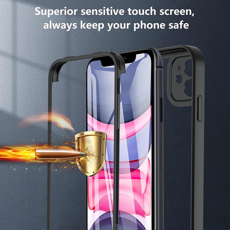 Чехол 360° для защиты всего корпуса для iPhone 17 Air 16 15 14 13 12 11 Pro Max Передний экран Ударопрочный Полностью закрывающий заднюю панель