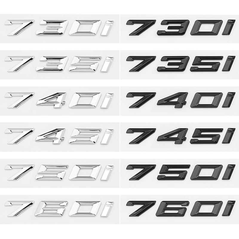 3D буквы для автомобиля для 7 серии 730i 735i 740i 745i 750i 760i Логотип значок на багажник Наклейка с буквами Аксессуар для автомобиля