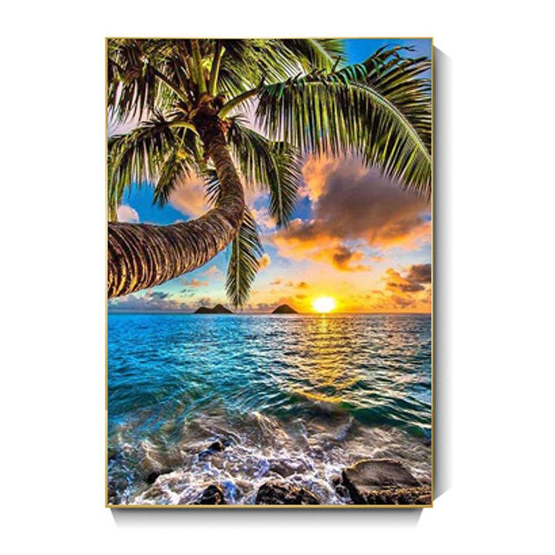 5D Diamond Painting Handmade Full Diamond Diy Landscape Sea View Diamond Embroidery Mosaic Home Decoration Christmas Gift