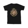 HARRY POTTER Mens Gold Hogwart Crest T-Shirt