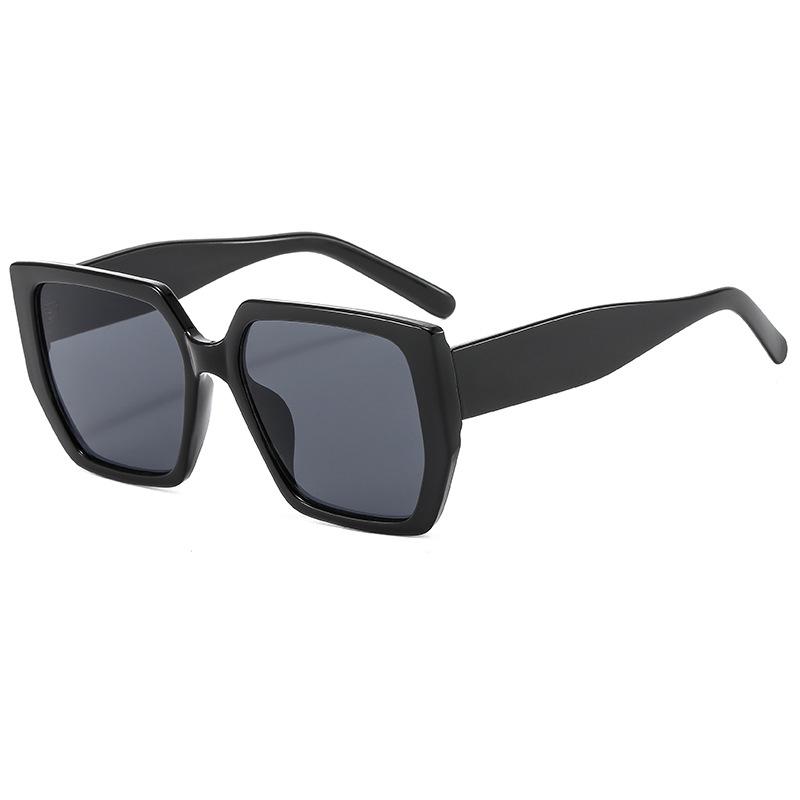 Retro personalized sunglasses women's new trendy Internet celebrities street photo styling glasses big face leopard print sunglasses