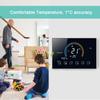 Умный WiFi термостат, контроллер температуры для газового котла, электрического теплого пола, дисплей влажности, работает с Google Home