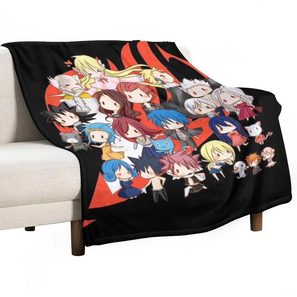 Одеяло «Хвост Феи» в стиле аниме, милое одеяло, диваны, идеи подарков на день Святого Валентина, тонкое одеяло