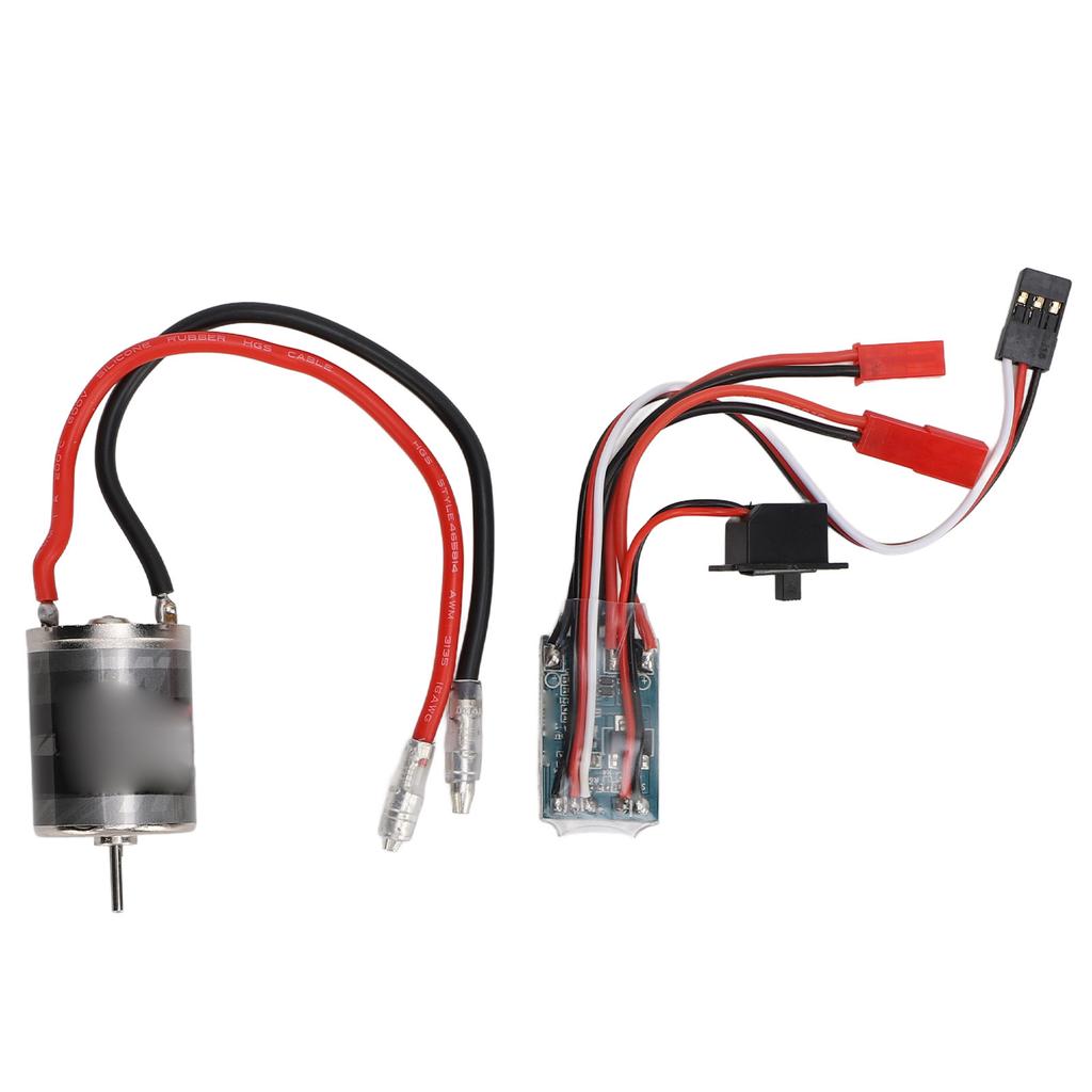 RC Brushed Motor ESC Combo Stainless Steel High Torsion Low Noise 31T Motor and 30A ESC with JST