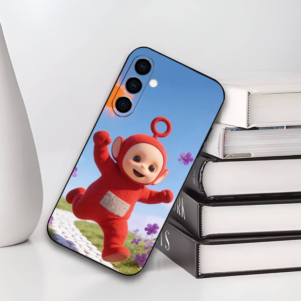 Милый Чехол для Телепузиков на Телефон Для Samsung Galaxy A73,A72,A71,A70,A53,A52,A51,Мягкий Силиконовый Черный Чехол