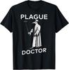 Vintage Plague Doctor Graphic Tee - Unique Black Death Inspired Design