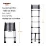 Multi-Functional Aluminum Telescopic Ladder - Herringbone Design, Foldable, Thickened for Household and Large Joint Decoration.