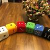 2Pcs 4cm Plush Dice Bed Hanging Toys Stuffed Cubes Car Decor Pendants Simulation Dice Toy
